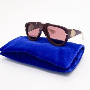 NEW BURBERRY SUNGLASSES BURGUNDY UNISEX BE4433U 4140/75 BURBERRY BE4433U 414075